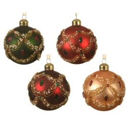 oxblood - christmas red - pine green - light gold